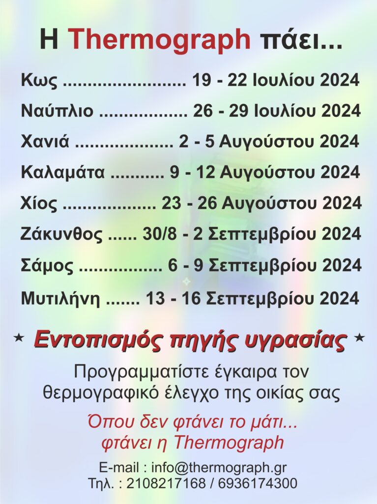 Ταξίδια Ιούλιος – Σεπτέμβριος 2024